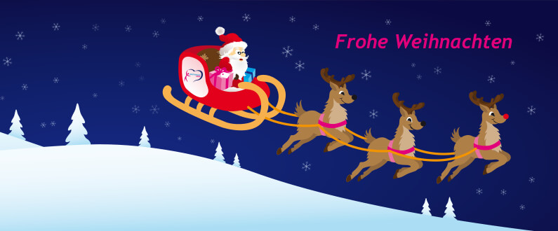 Frohe Weihnachten und ein gesundes neues Jahr!