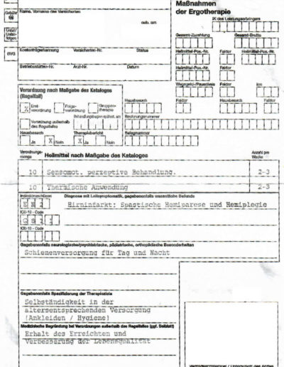 Informationen für den Arzt Heilmittelverordnung Ergotherapie Nord